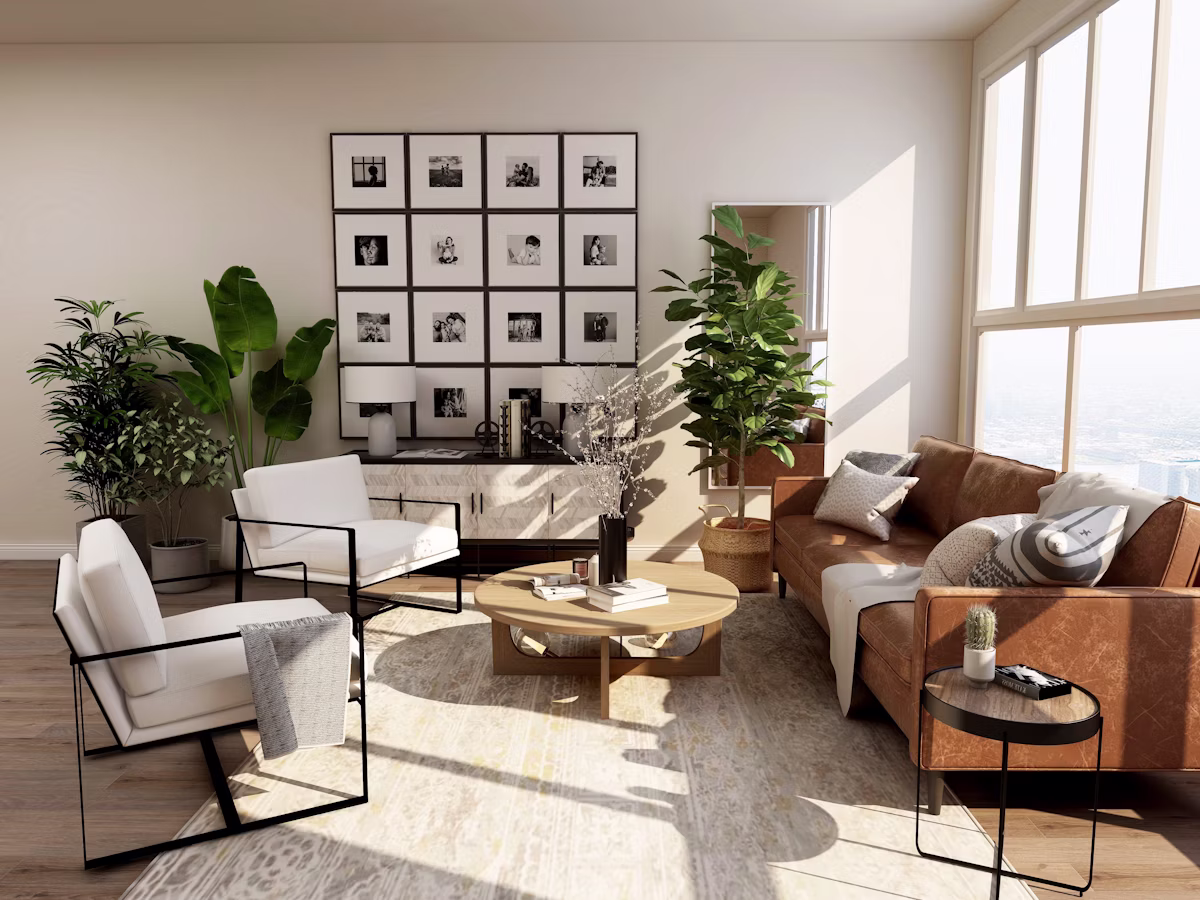 Résidence contemporaine, salon design haut de gamme